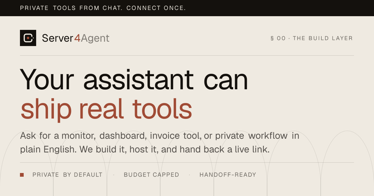 Server4Agent screenshot 1